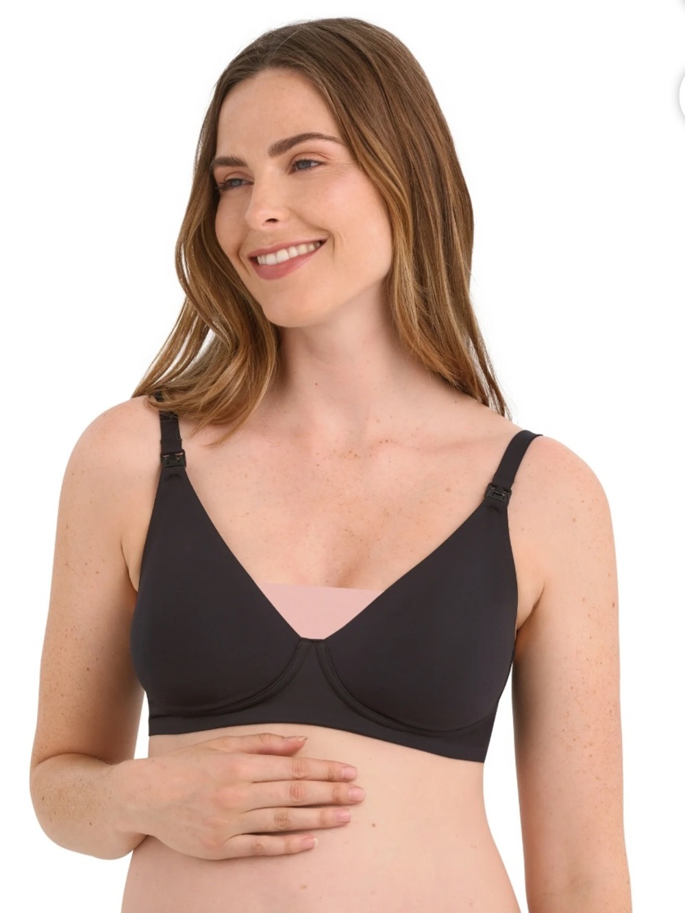 Wireless Maternity & Nursing Bra in Black